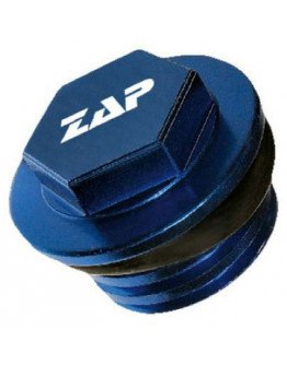Olejová zátka motora Zap Technix CR,CRF 450,KX,YZ/YZF modrá