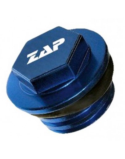 Olejová zátka motora Zap Technix KTM/Husqvarna/Gas-Gas modrá